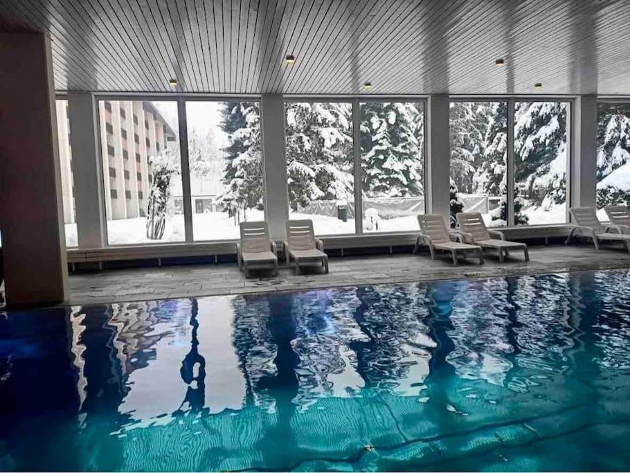 Modern Laax Apt, Swimming Pools, Wellness & Tennis Esterno foto