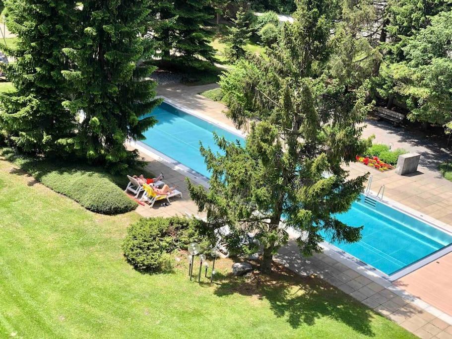 Modern Laax Apt, Swimming Pools, Wellness & Tennis Esterno foto